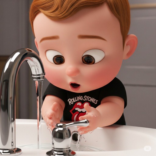 Manos con agua
